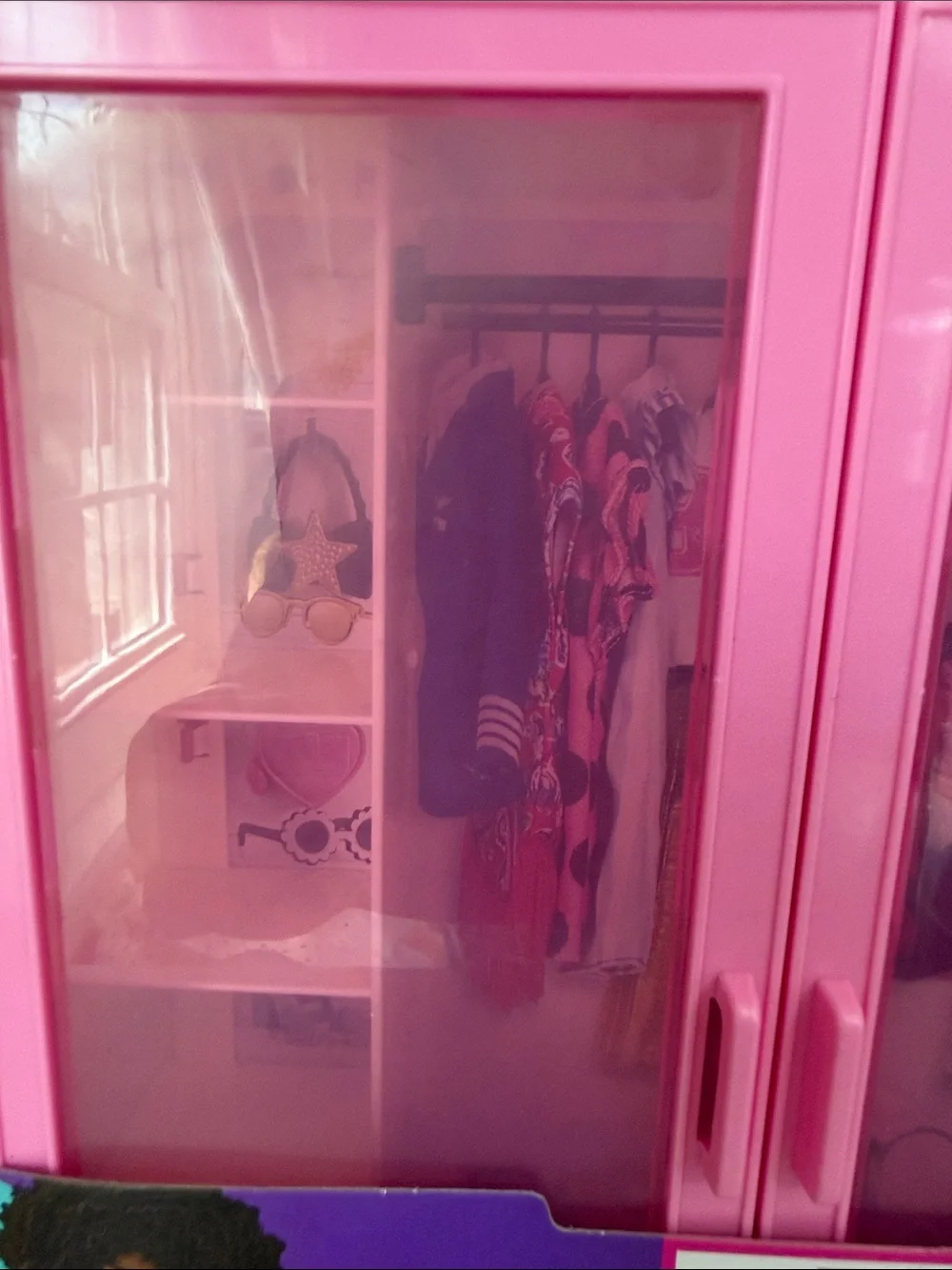 Barbie New! Pink Closet Garment Storage with Hangers